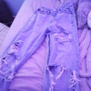 American eagle mom ripped jeans